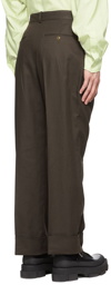 Acne Studios Khaki Organic Cotton Trousers