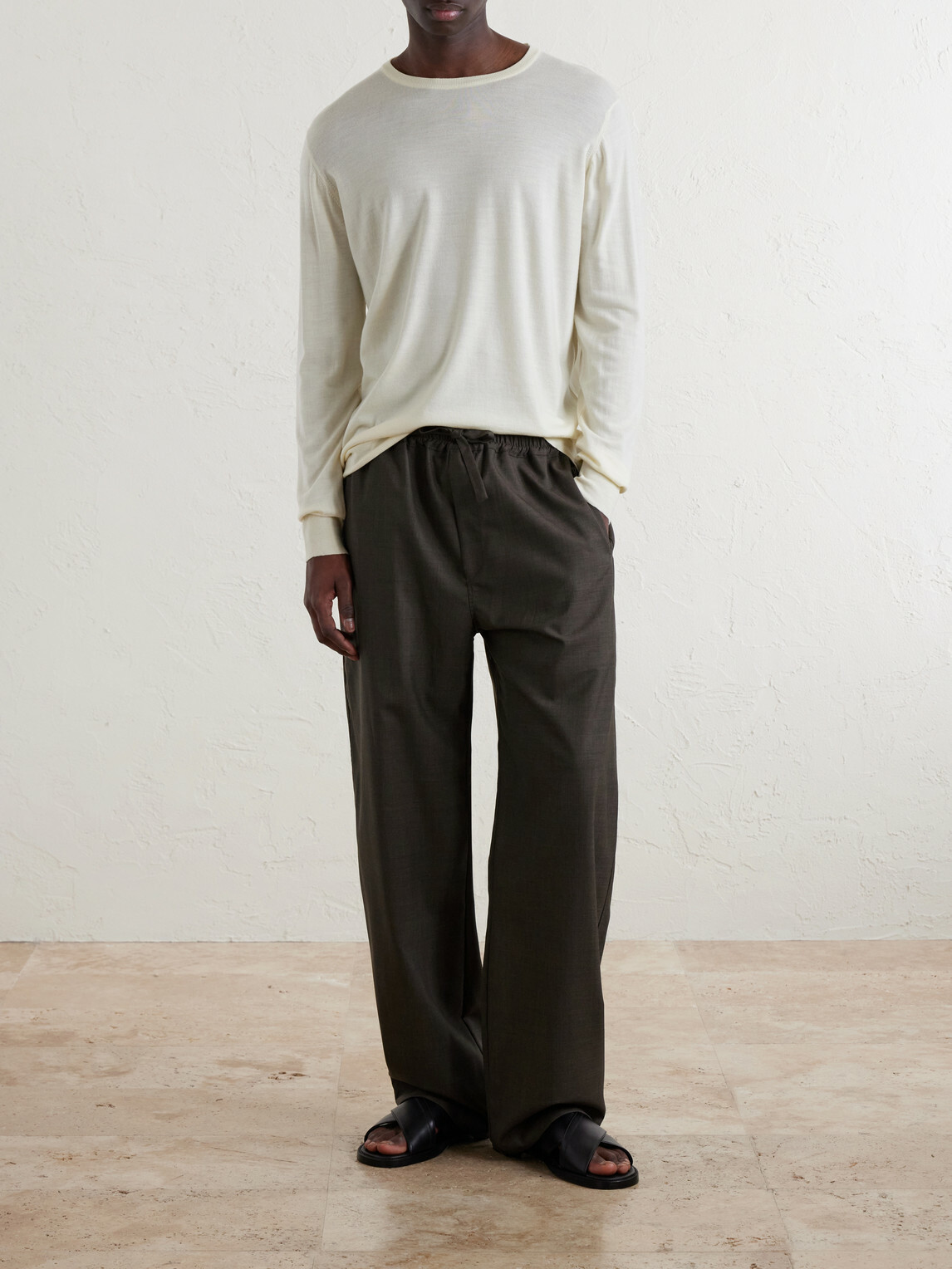 William Lockie - Merino Wool Sweater - Neutrals