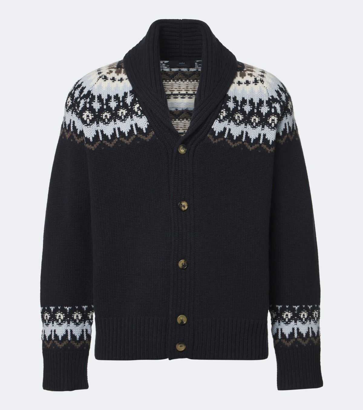 Arch4 Mr Frostvale Fair Isle cashmere cardigan