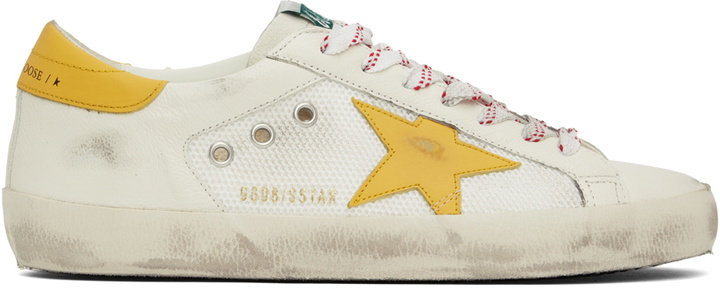 Photo: Golden Goose White Super-Star Sneakers