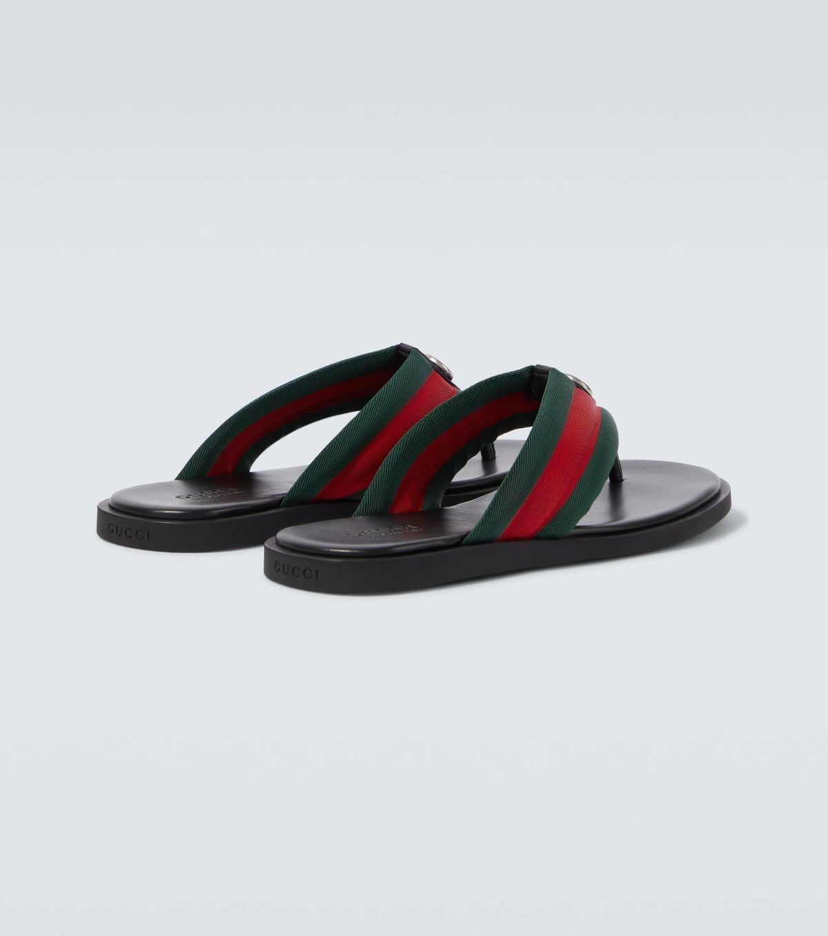 Gucci GG Web Stripe slides