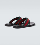 Gucci GG Web Stripe slides