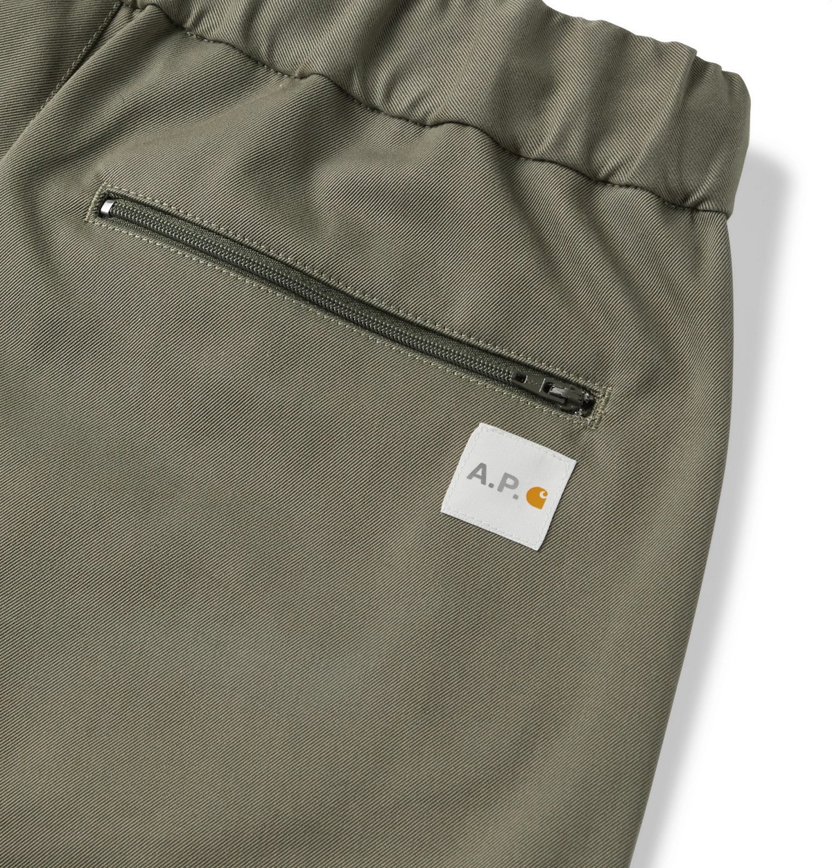 A.P.C. - Carhartt WIP Cotton-Blend Twill Drawstring Trousers