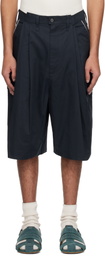 Camiel Fortgens Navy Twill Cargo Shorts