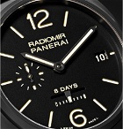Panerai - Radiomir 8 Days Ceramica 45mm Ceramic and Suede Watch - Black