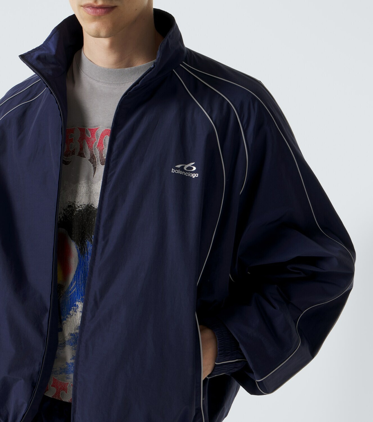 Balenciaga Cotton-blend track jacket