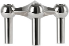 STOFF Nagel Silver Chrome Candle Holder