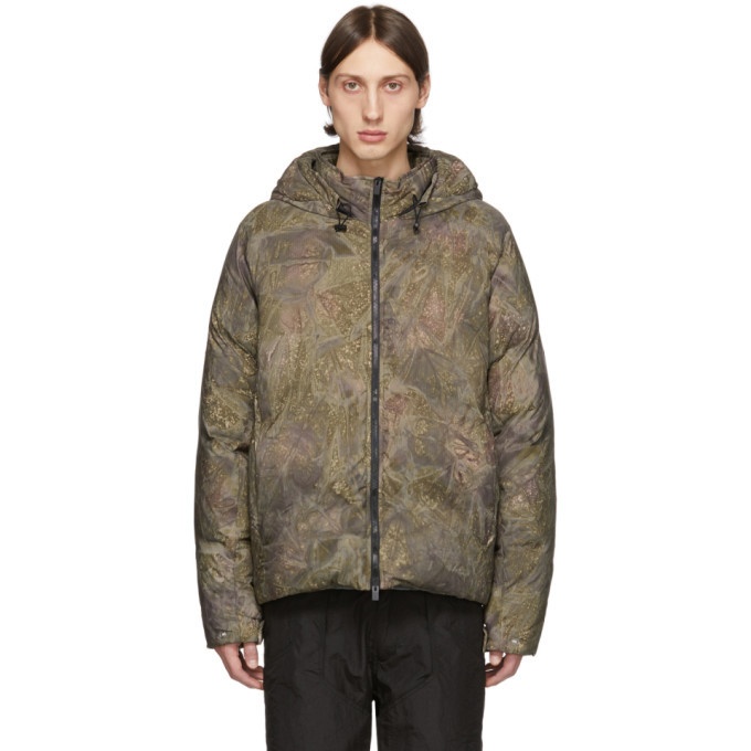Photo: 1017 ALYX 9SM Green Down Camouflage Hooded Puffer Jacket