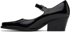 OPEN YY Black Western Mary Jane Heels