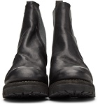 Guidi Black Leather Chelsea Boots