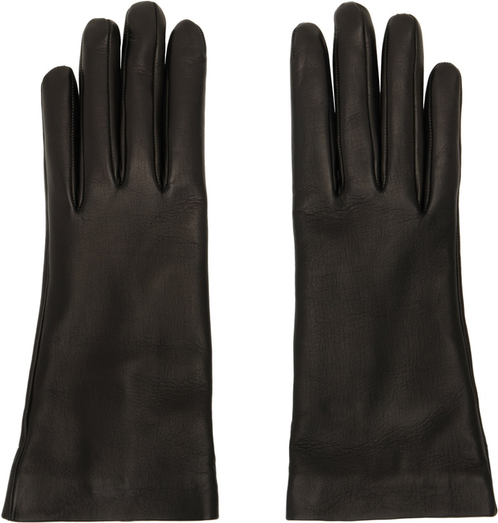 Photo: Gianvito Rossi Black Nappa Lux Gloves