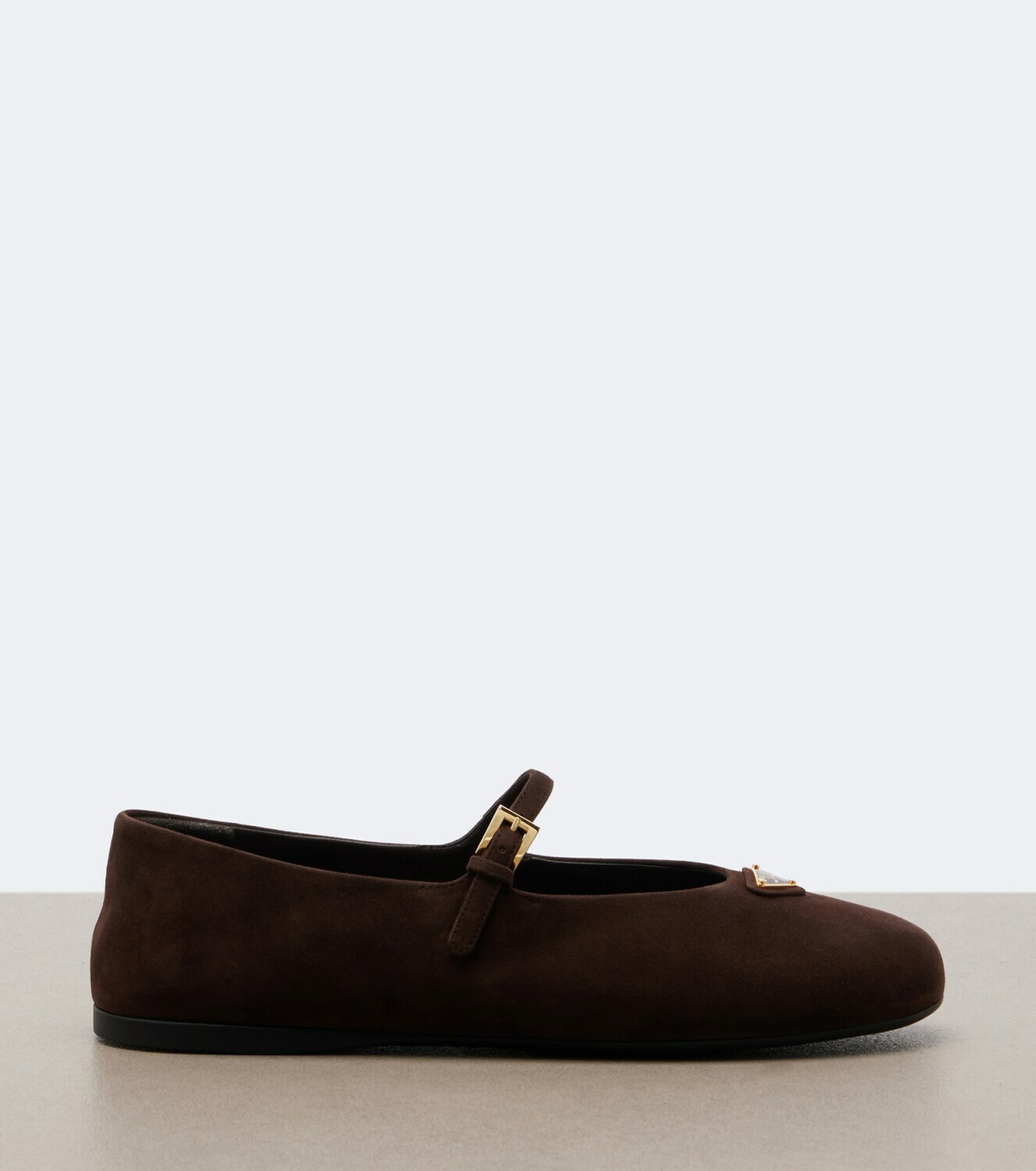 Prada Suede Mary Jane flats