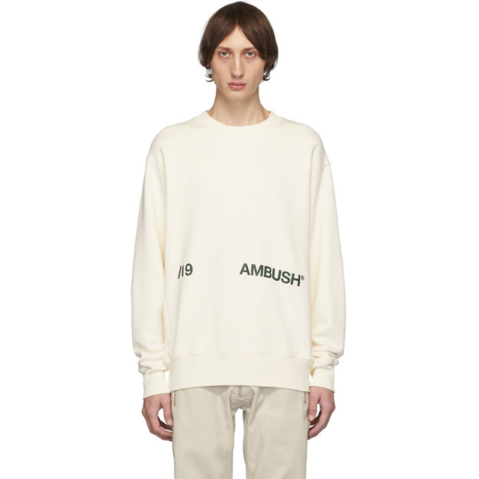 Photo: Ambush White Logo Crewneck Sweatshirt