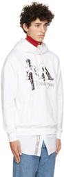 JW Anderson White Tom of Finland Classic Hoodie