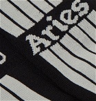 Aries - Logo-Jacquard Stretch Cotton-Blend Socks - Black