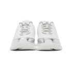 Balmain White and Silver B-Trail Sneakers