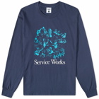Service Works Men's Long Sleeve Soirée T-Shirt in Navy