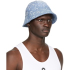 Marine Serre Blue Denim Moon Bell Hat