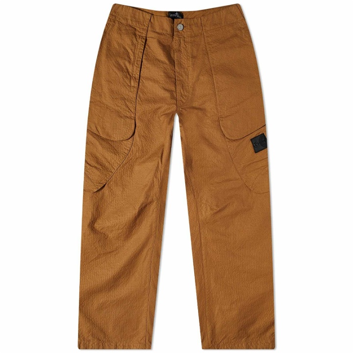 Photo: Stone Island Shadow Project Men's Wide Cargo Pant in Tabacco
