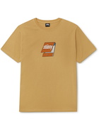 STÜSSY - Printed Cotton-Jersey T-Shirt - Neutrals