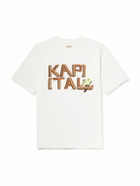 KAPITAL - Printed Cotton-Jersey T-Shirt - Brown