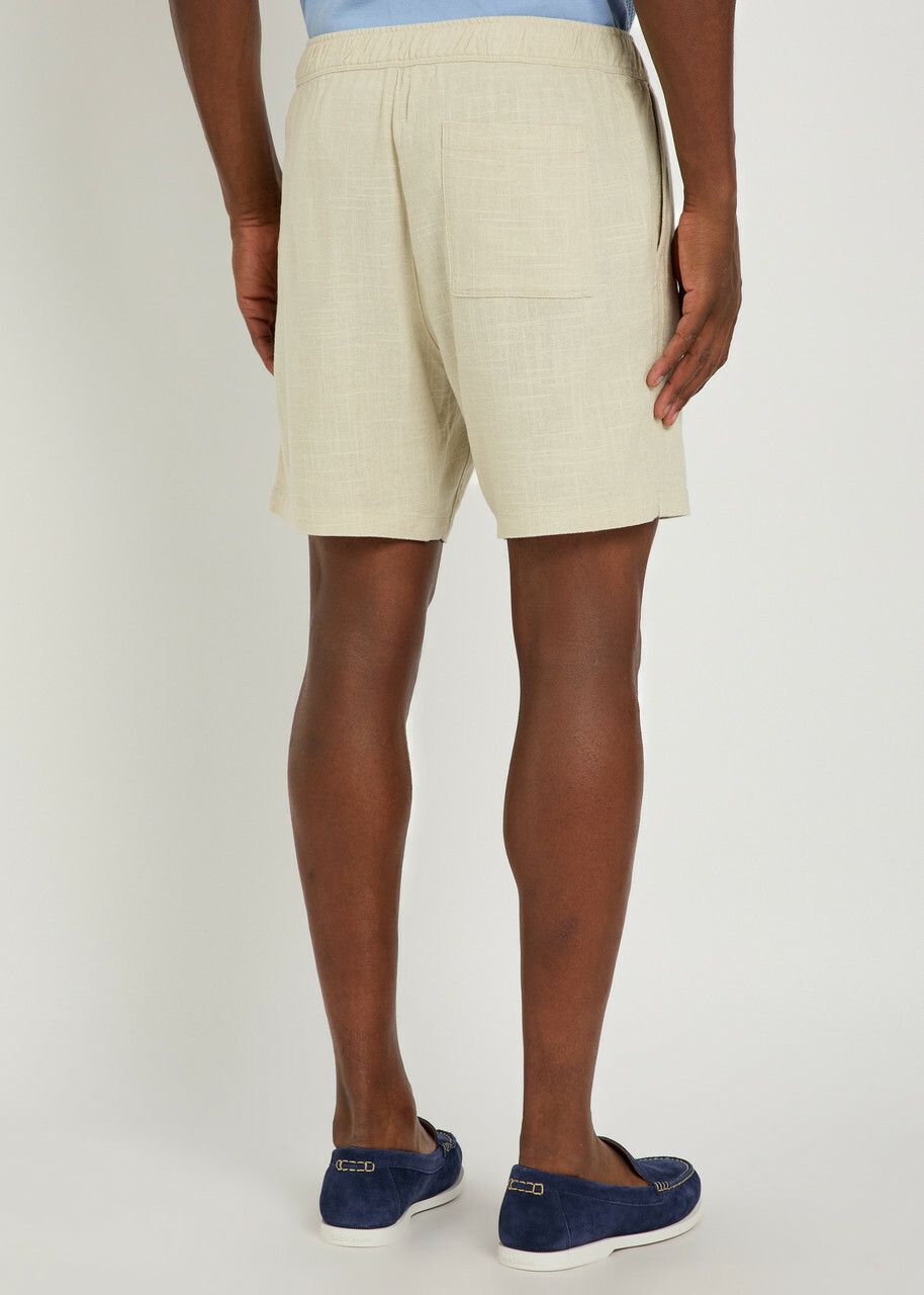 Paige Elijah Woven Shorts Cream