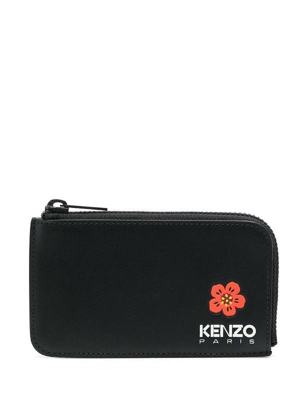 Photo: KENZO - Zipped Leather Credit Card Case