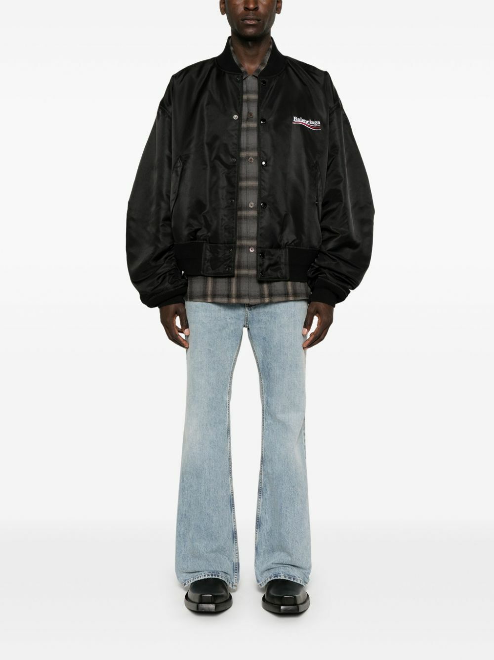 VIP【関税送料無料】希少 BALENCIAGA FLARED DENIM JEANS Balenciaga Flared Jeans | Blue | FARFETCH JO