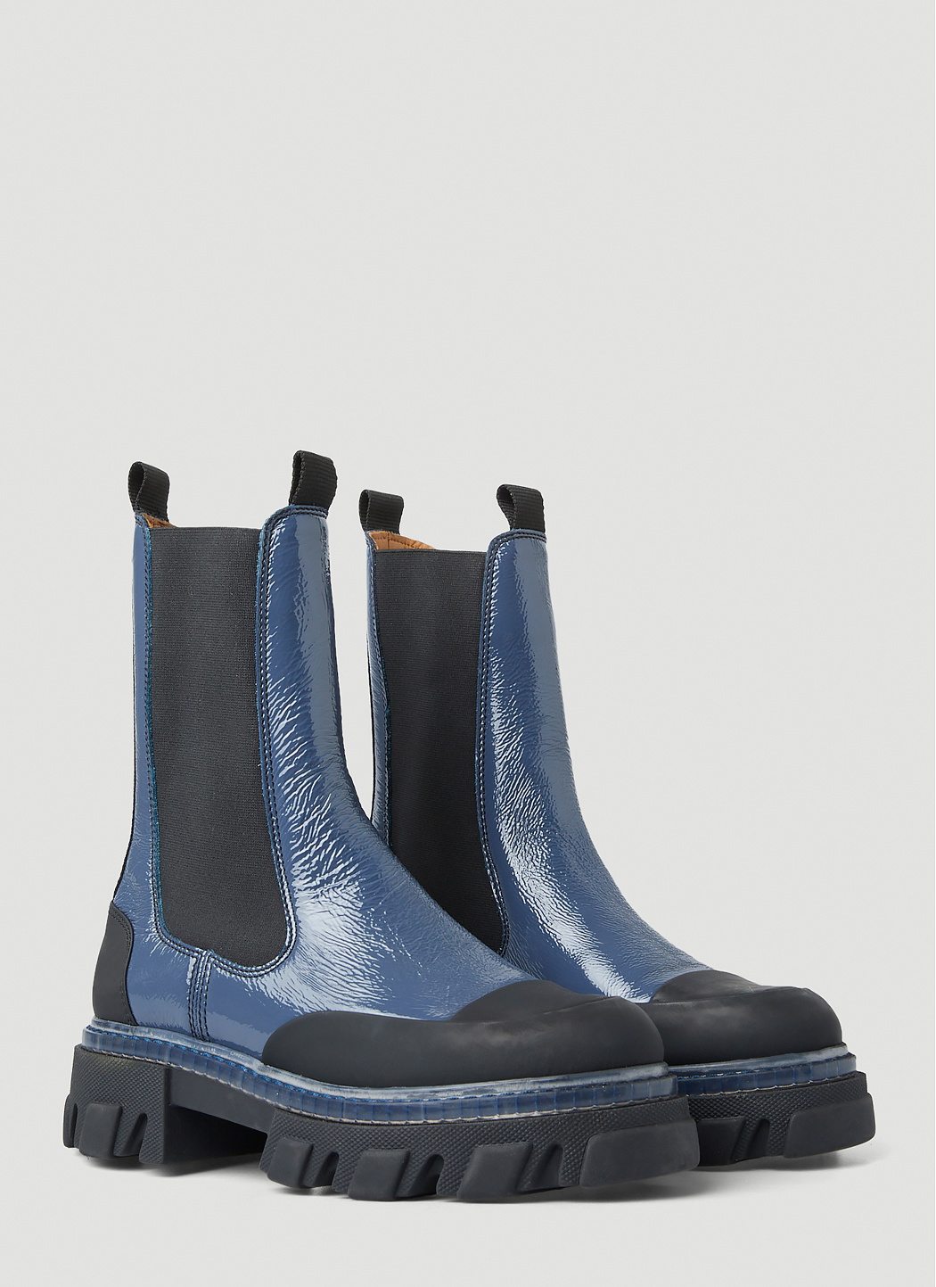 GANNI Mid Calf Chelsea Boots
