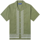 Deva States Men's Relic Short Sleeve Vacation Shirt in Olive Green