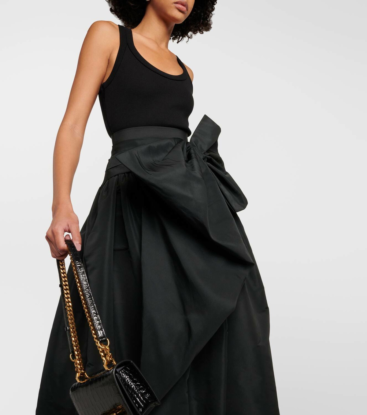 好評 Alexander McQueen Alexander dress midi Bow-detail McQueen スカート