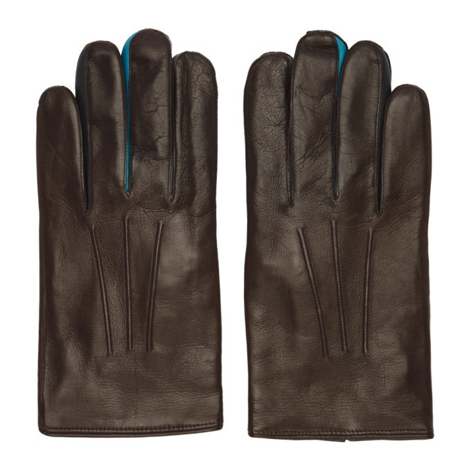Photo: Paul Smith Brown Leather Concertina Gloves