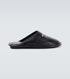 Balenciaga - Logo leather slippers