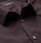 Theory - Sylvain Slim-Fit Cotton-Blend Poplin Shirt - Purple