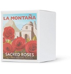 La Montaña - Sacred Roses Scented Candle, 220g - Colorless