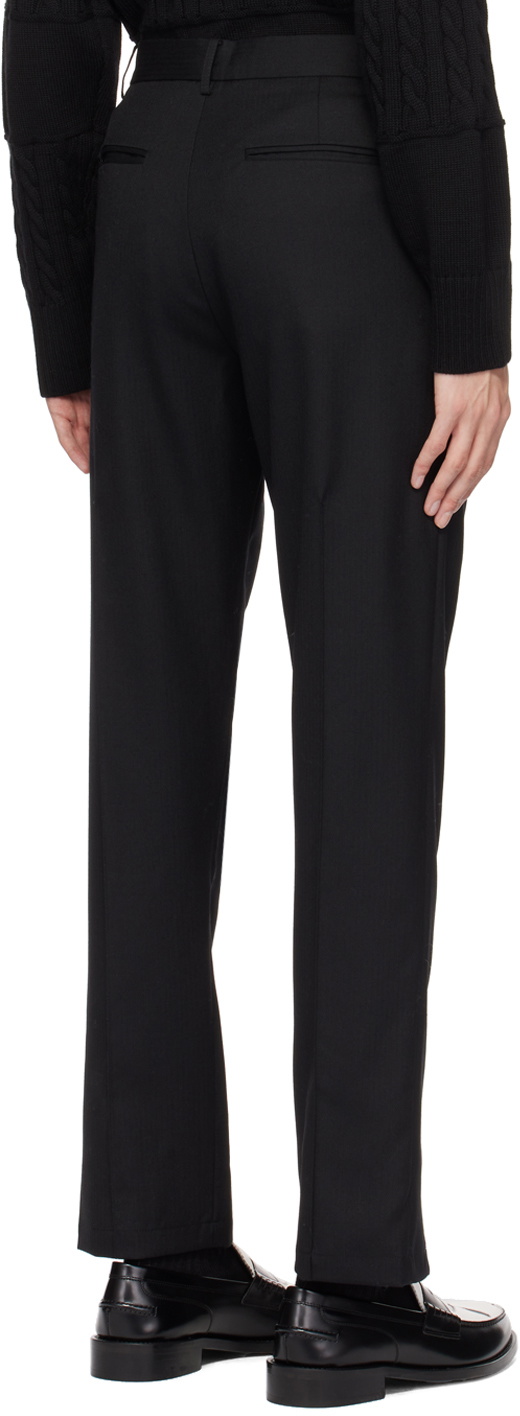 The World Is Your Oyster Black Zipper Trousers