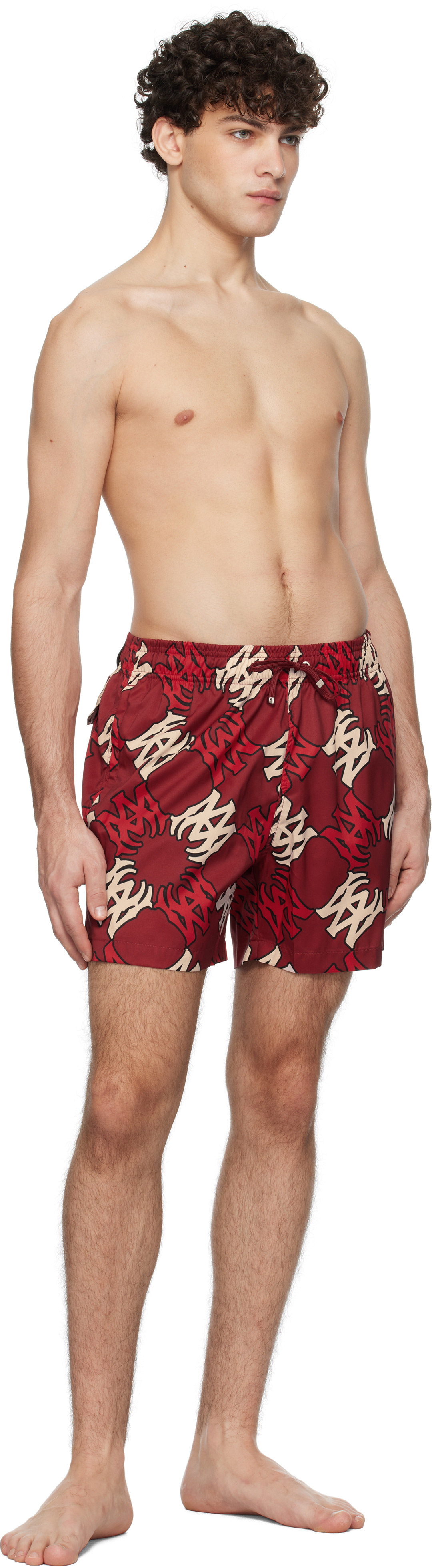 AMIRI Red MA Quad Swim Shorts