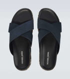 Frescobol Carioca Breno suede espadrille sandals