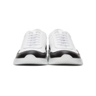 Common Projects White and Black Cross Trainer Sneakers