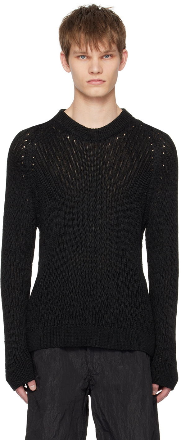 Omar Afridi Black Raglan Sweater