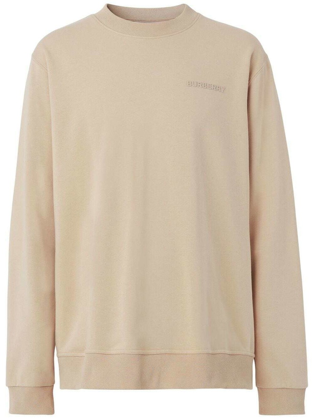 Photo: BURBERRY - Logo Cotton Crewneck Sweatshirt