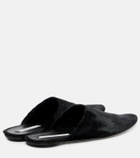 Christen Elipse calf hair mules