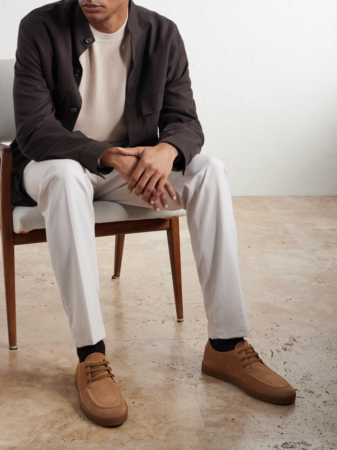 Canali - Suede Sneakers - Brown