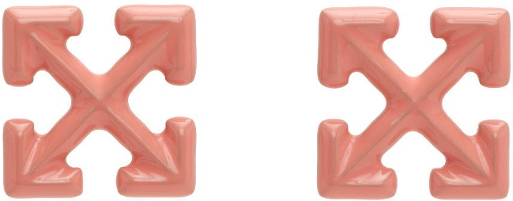 Photo: Off-White Pink Arrows Earrings