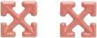 Off-White Pink Arrows Earrings