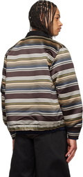 sacai Multicolor Horizontal Stripe Blouson Bomber Jacket