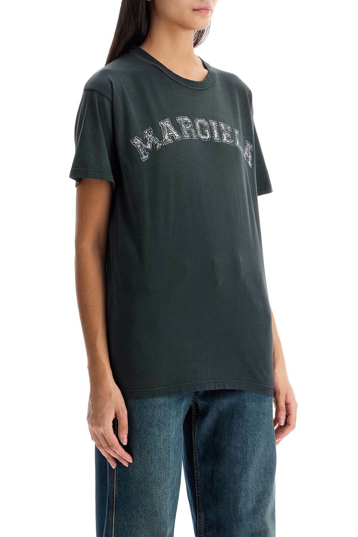 Maison margiela ダークグレー Tシャツ Maison Margiela - GARMENT DYE OVERSIZED TEE 半袖Tシャツ トップス