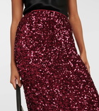 Rotate Birger Christensen Sequined midi skirt