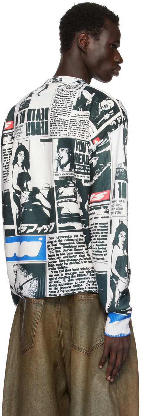 DEVÁ STATES Black & Off-White Clipping Sweater