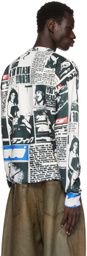 DEVÁ STATES Black & Off-White Clipping Sweater